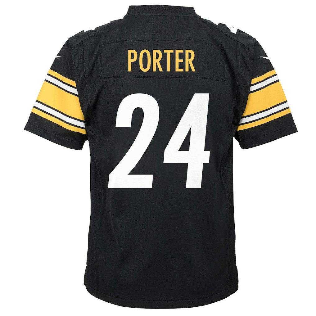 Joey Porter Jr. Pittsburgh Steelers Youth Game Jersey Black