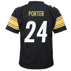 Joey Porter Jr. Pittsburgh Steelers Youth Game Jersey Black