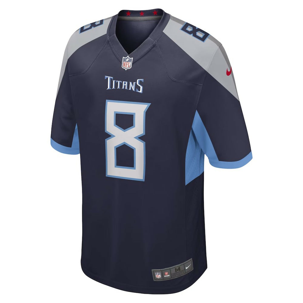Will Levis Tennessee Titans Youth Game Jersey Navy