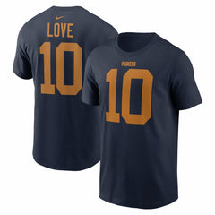 Jordan Love Green Bay Packers The 1923 Classic Name & Number T-Shirt Navy
