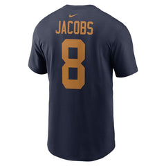 Josh Jacobs Green Bay Packers Player Name & Number T-Shirt Navy