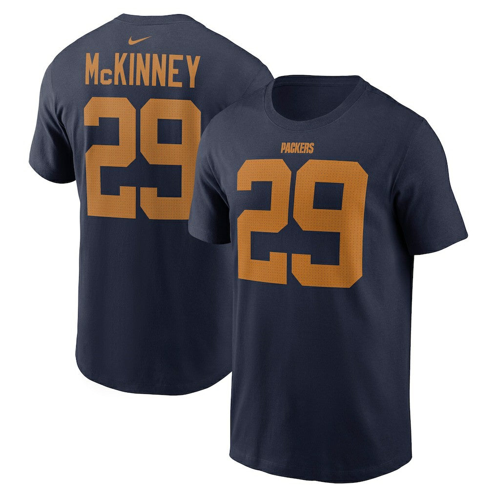 Xavier McKinney Green Bay Packers The 1923 Classic Name & Number T-Shirt Navy