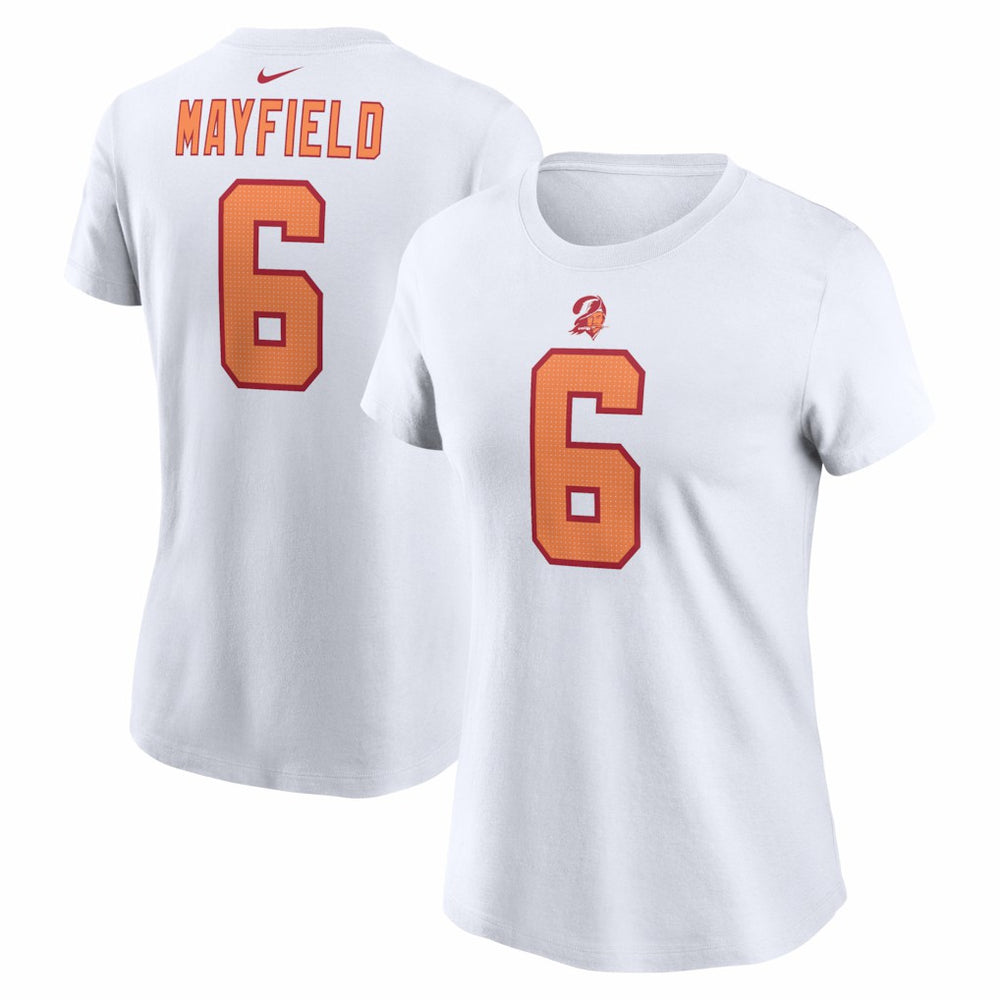 Baker Mayfield Tampa Bay Buccaneers Women's Name & Number T-Shirt White
