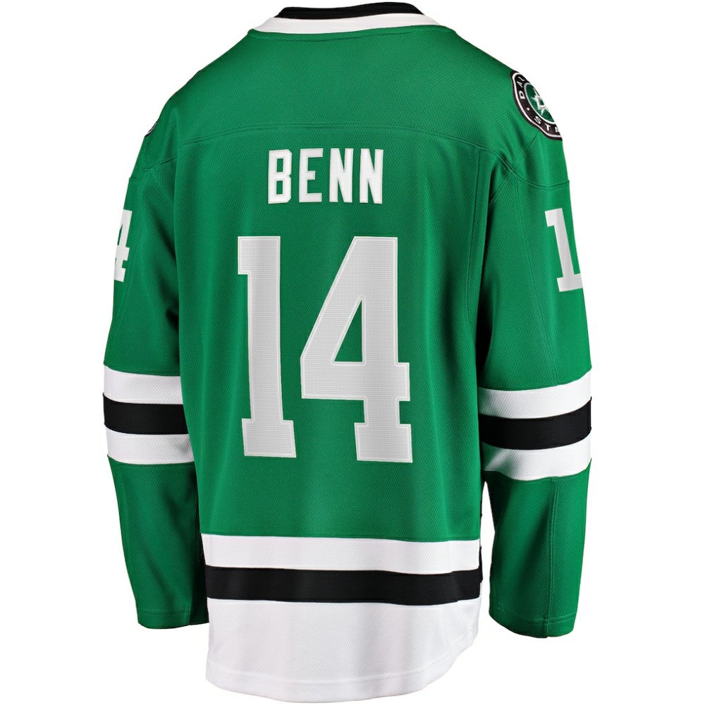 NHL Jamie Benn Dallas Stars Fanatics Captain Patch Home Breakaway Jersey - Kelly Green