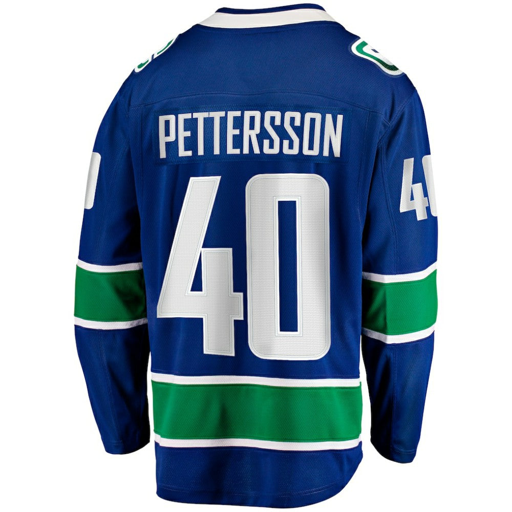 NHL Elias Pettersson Vancouver Canucks Fanatics Home Breakaway Jersey - Blue