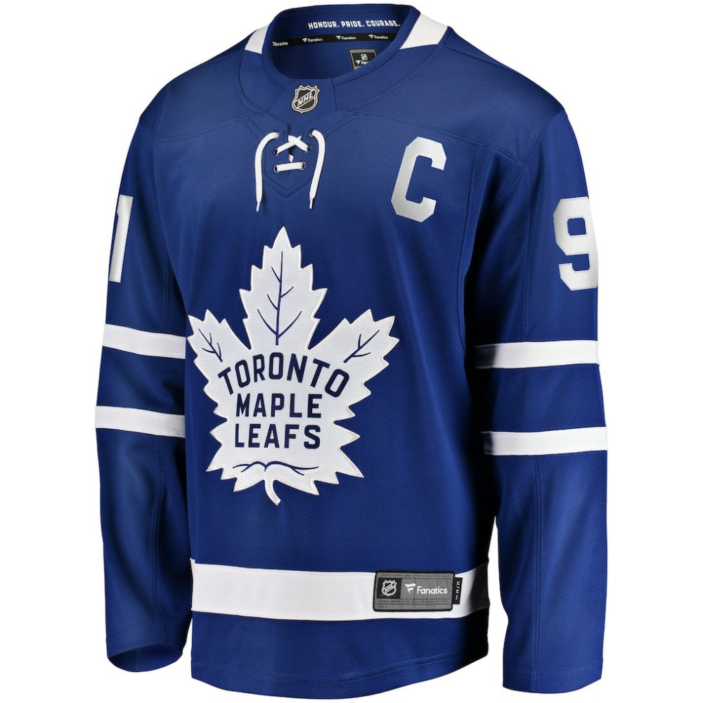 NHL John Tavares Toronto Maple Leafs Fanatics Captain Patch Home Breakaway Jersey - Blue