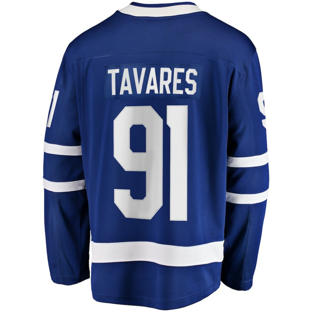 NHL John Tavares Toronto Maple Leafs Fanatics Captain Patch Home Breakaway Jersey - Blue