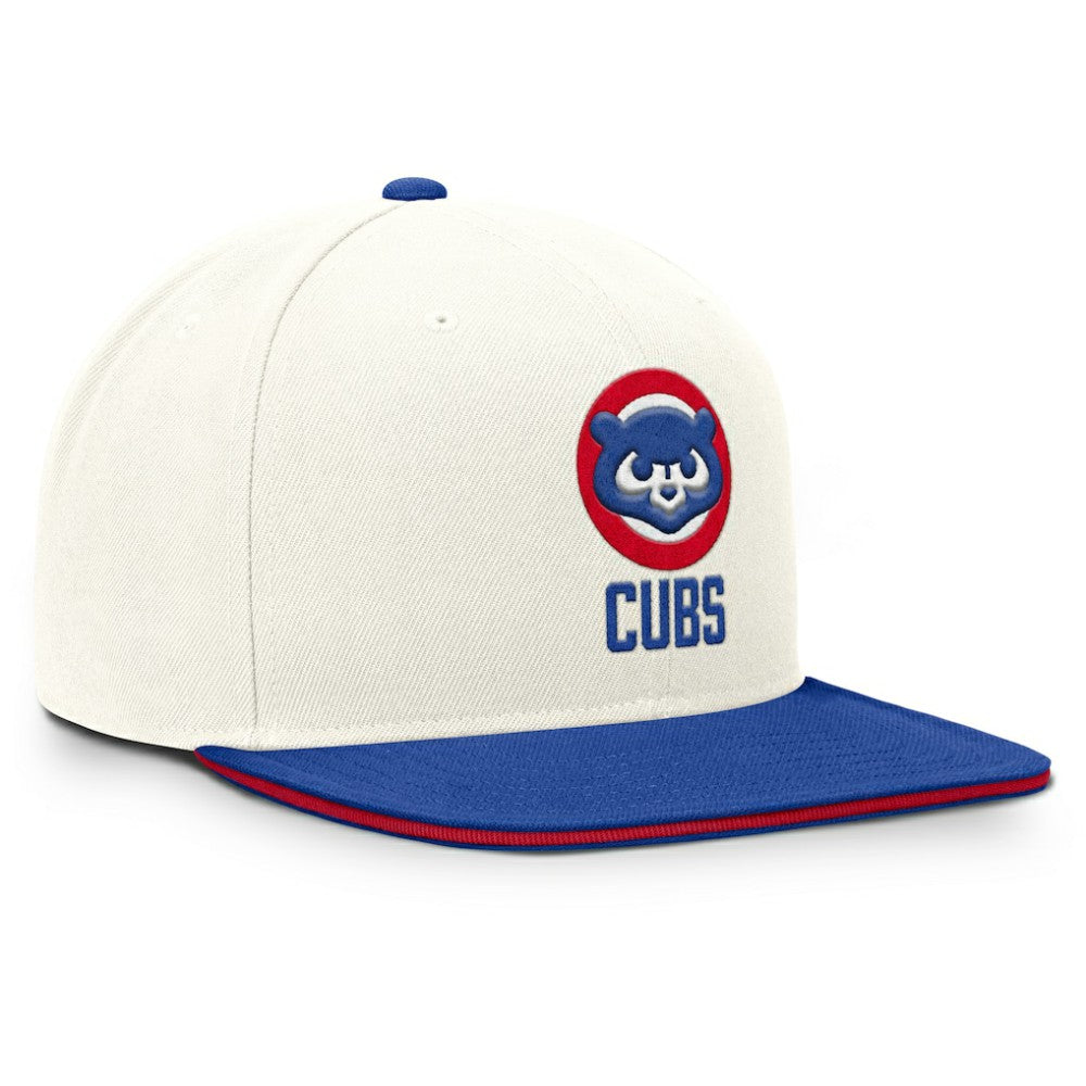 Chicago Cubs Nike Cooperstown Pro Dri-FIT Snapback Hat - Cream/Royal Hats