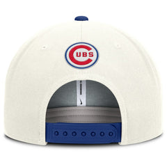 Chicago Cubs Nike Cooperstown Pro Dri-FIT Snapback Hat - Cream/Royal Hats