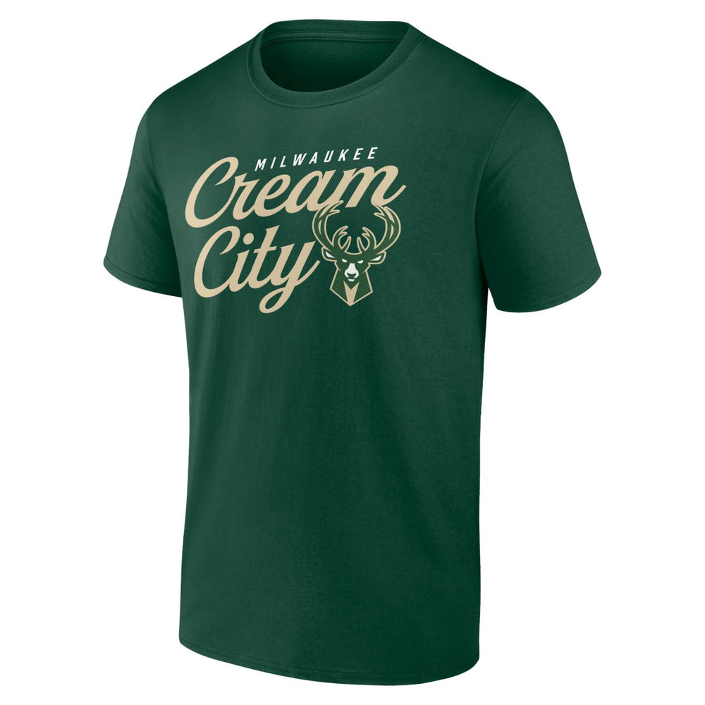Milwaukee Bucks Hometown Collection Cream City T-Shirt Hunter Green