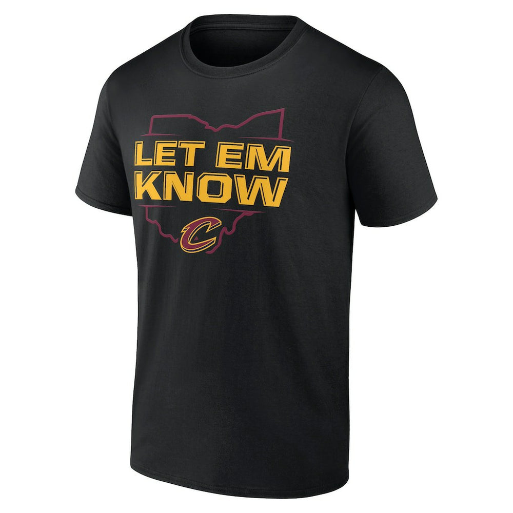 Cleveland Cavaliers Hometown Collection Let Em Know T-Shirt Black