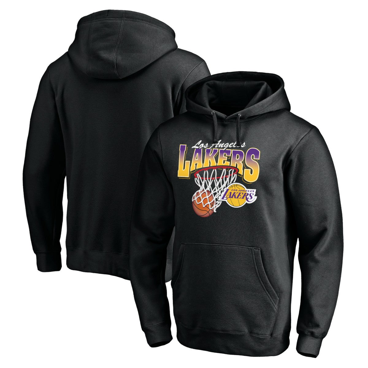Los Angeles Lakers Balanced Floor Pullover Hoodie Black