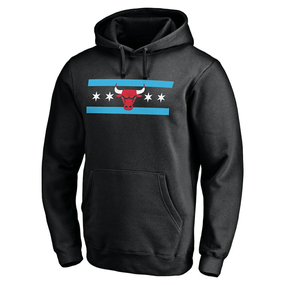 Chicago Bulls Hometown Collection Post Up Pullover Hoodie Black