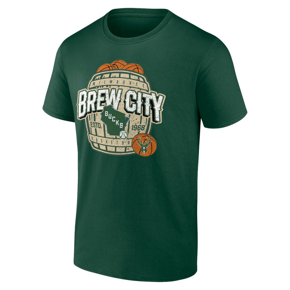 Milwaukee Bucks Hometown Collection Brew City T-Shirt Hunter Green