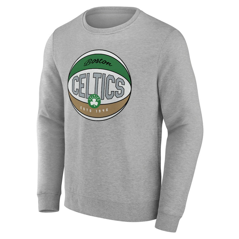 Boston Celtics Hard Color Pullover Sweatshirt Gray