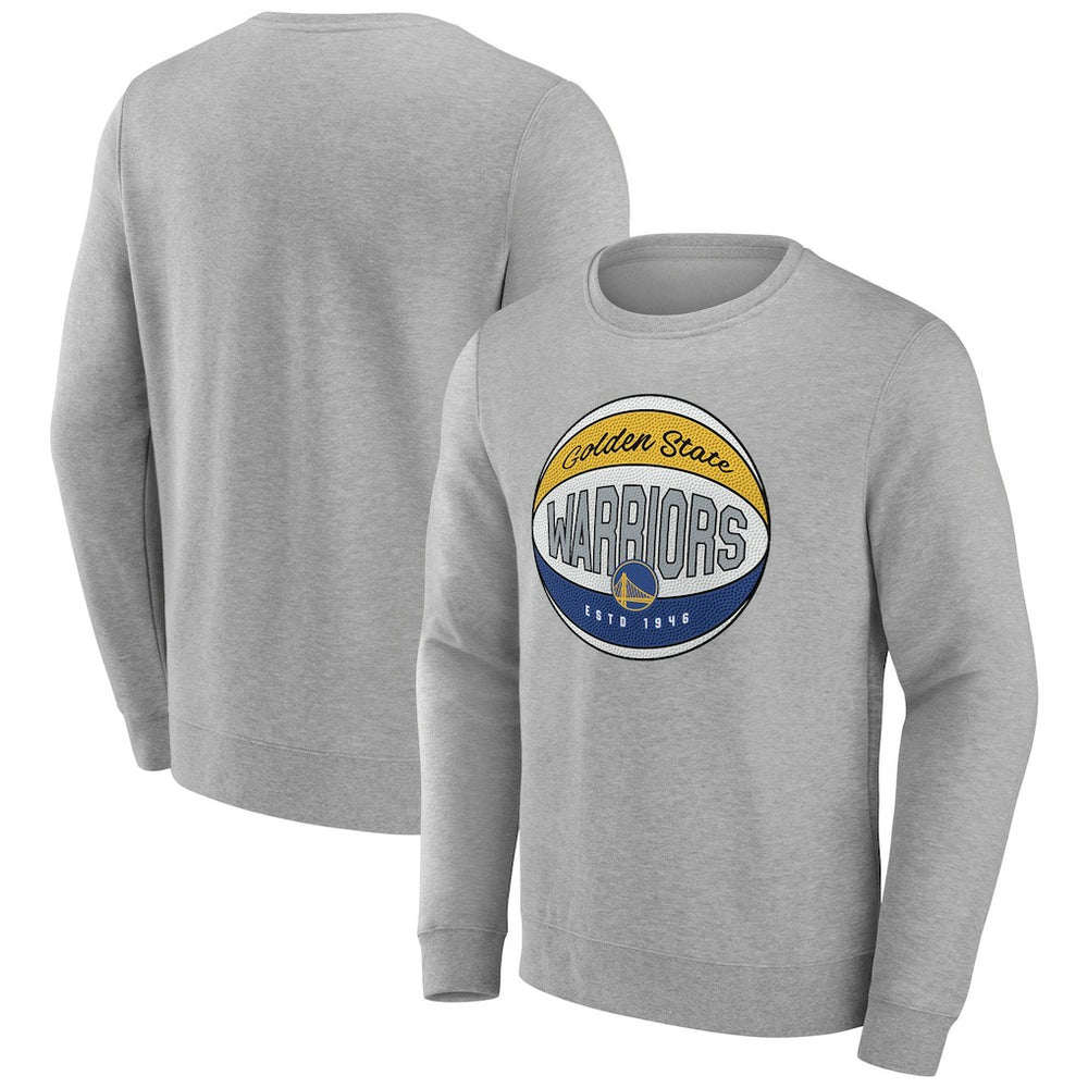 Golden State Warriors Hard Color Pullover Sweatshirt Gray