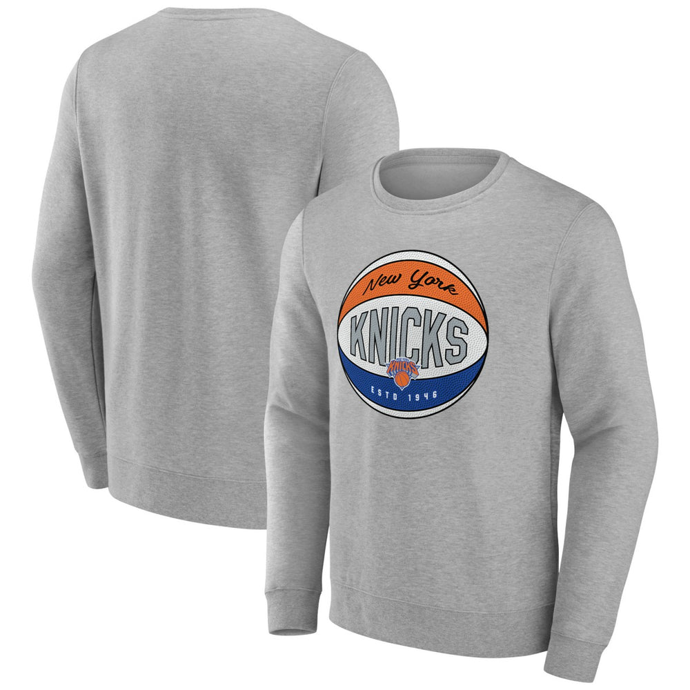 New York Knicks Hard Color Pullover Sweatshirt Gray