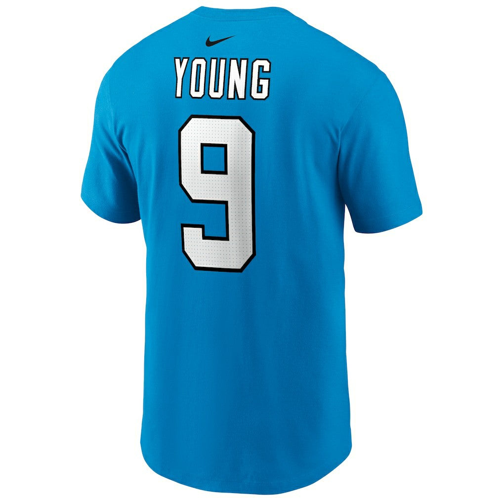 Bryce Young Carolina Panthers Player Name & Number T-Shirt Blue