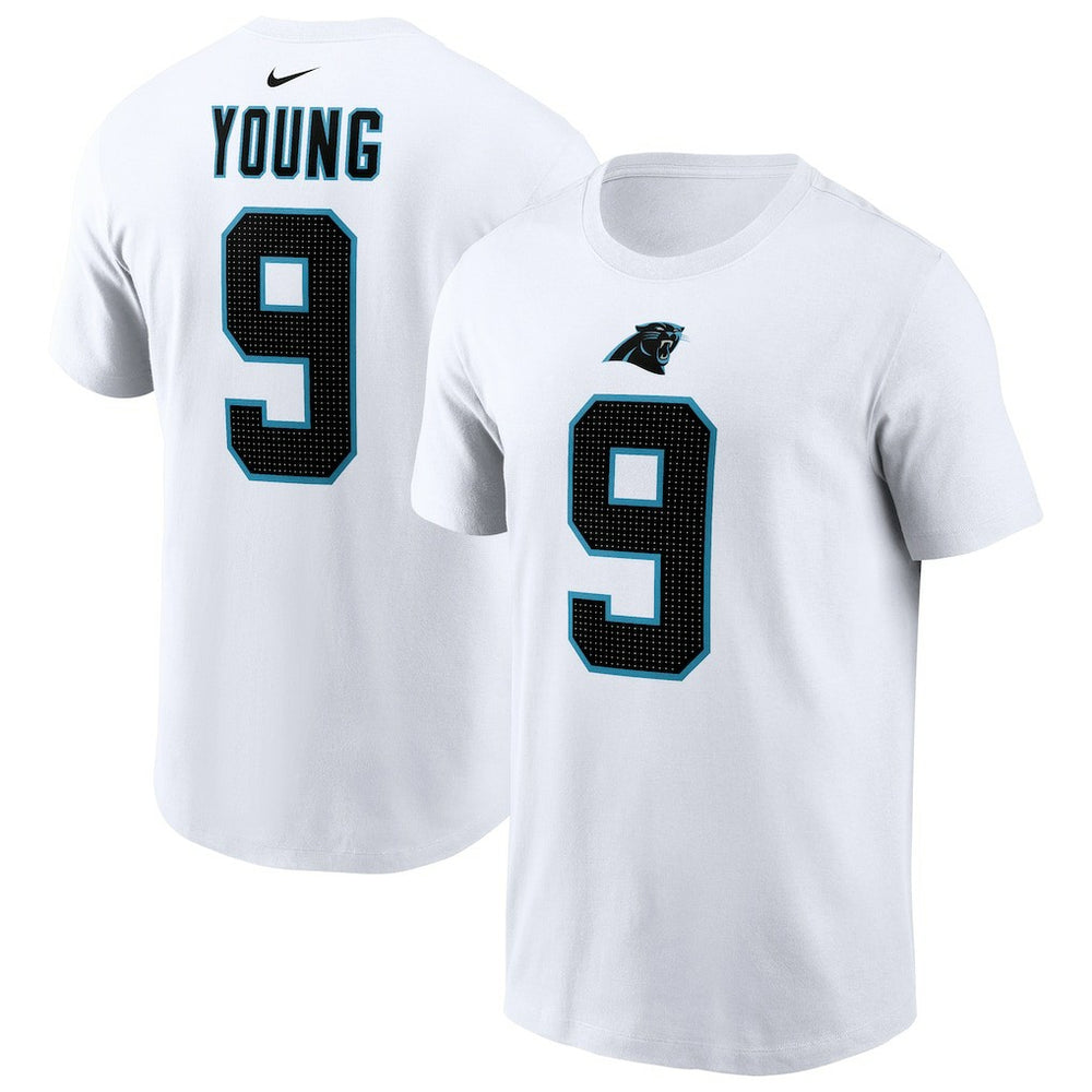 Bryce Young Carolina Panthers Player Name & Number T-Shirt White