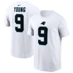 Bryce Young Carolina Panthers Player Name & Number T-Shirt White