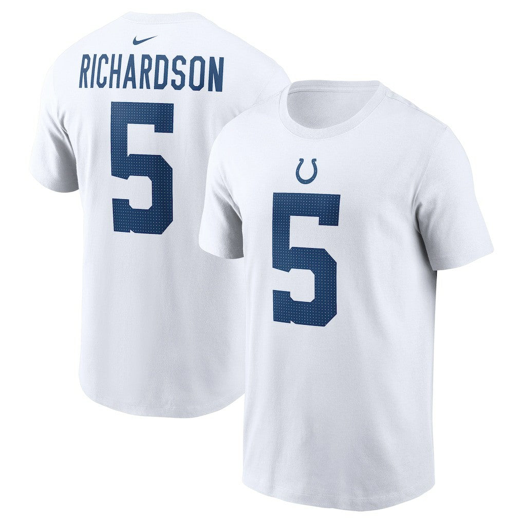 Anthony Richardson Indianapolis Colts Player Name & Number T-Shirt White