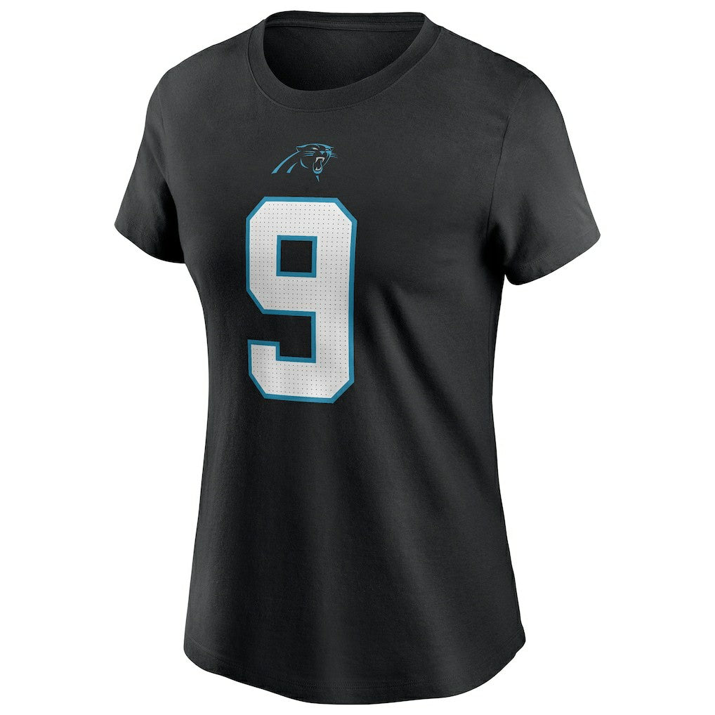 Bryce Young Carolina Panthers Women's Player Name & Number T-Shirt Black