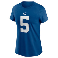 Anthony Richardson Indianapolis Colts Women's Player Name & Number T-Shirt Royal