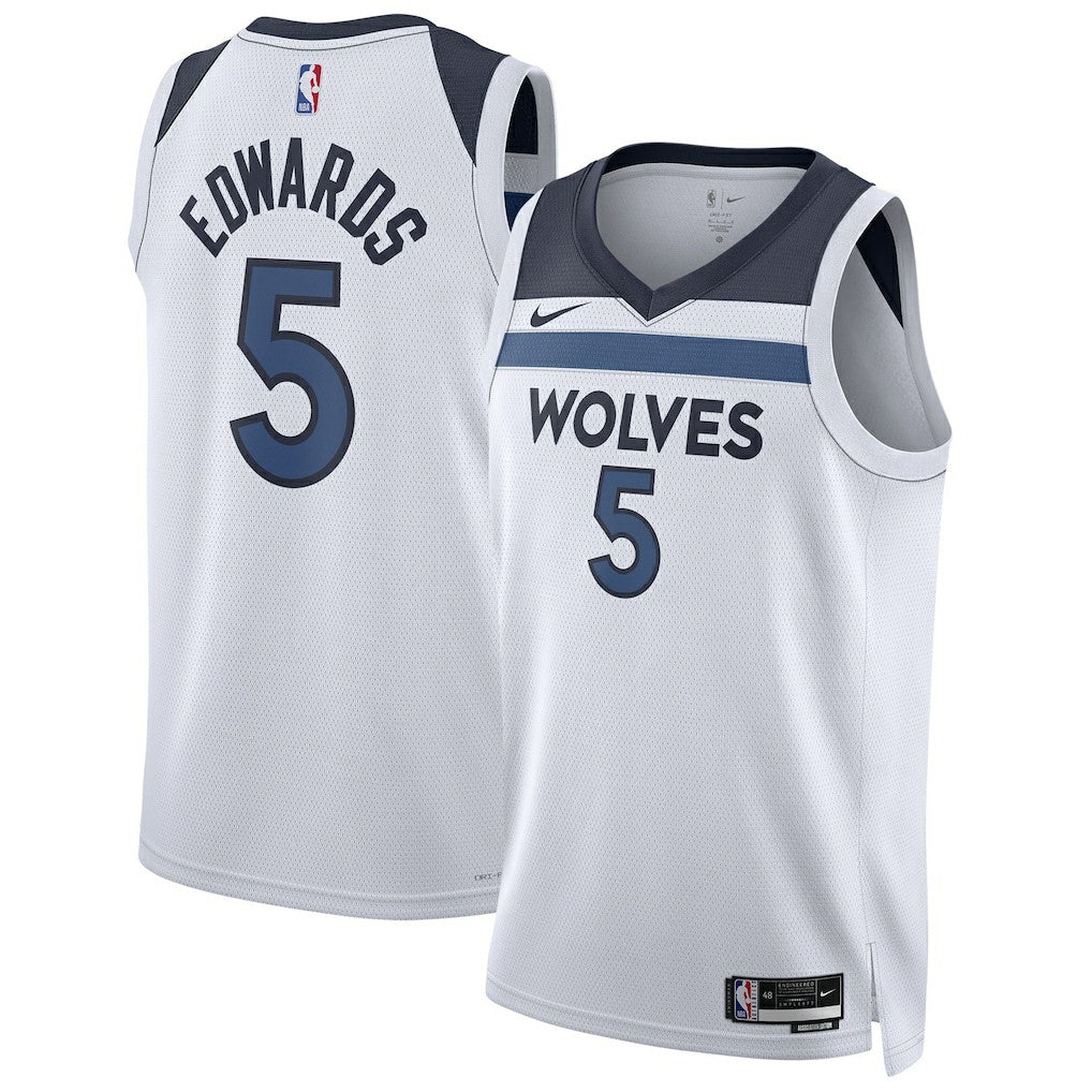Anthony Edwards Minnesota Timberwolves Unisex Swingman Jersey Association Edition White