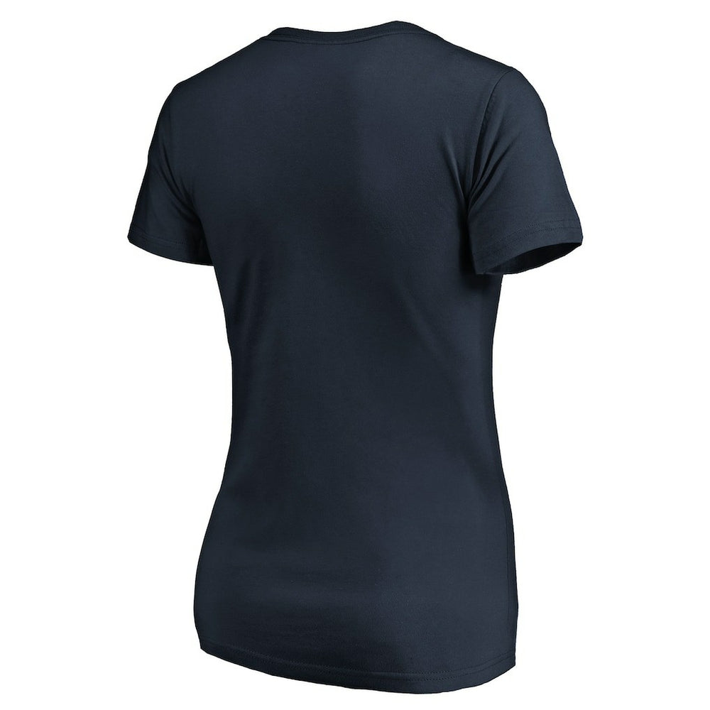 Chicago Bears Women's Script V-Neck T-Shirt Navy