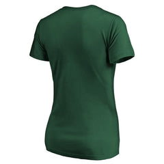 Green Bay Packers Women's Script V-Neck T-Shirt Green