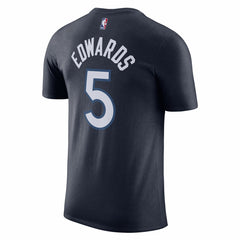 Anthony Edwards Minnesota Timberwolves Icon 2022/23 Name & Number T-Shirt Navy