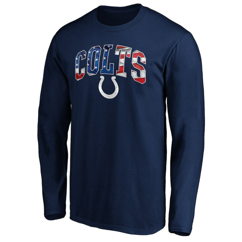 Indianapolis Colts Banner Wave Long Sleeve T-Shirt Navy