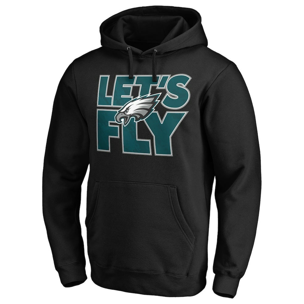 Philadelphia Eagles Hometown Collection Let's Fly Pullover Hoodie Black