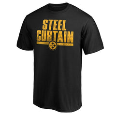 Pittsburgh Steelers Hometown Collection Steel Curtain T-Shirt Black