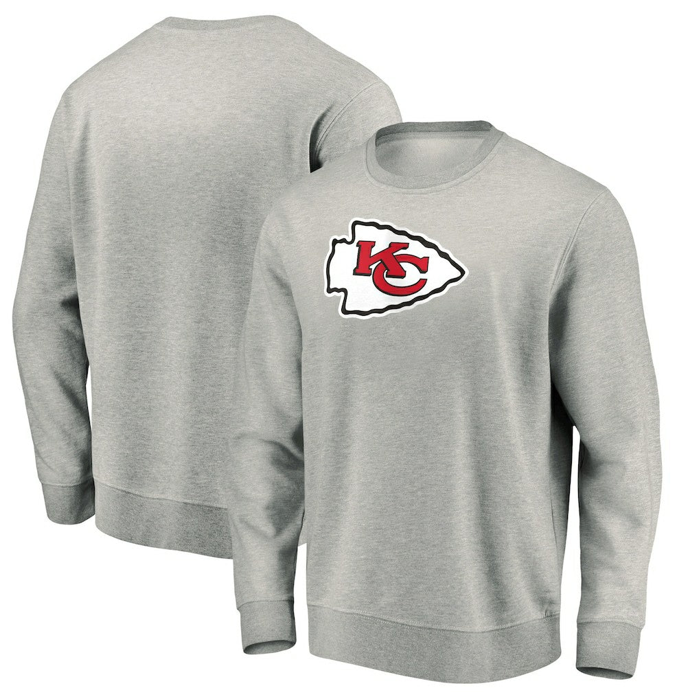 Kansas City Chiefs Pullover Sweatshirt Gray