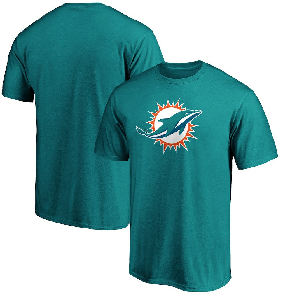 Miami Dolphins Primary Logo T-Shirt Aqua
