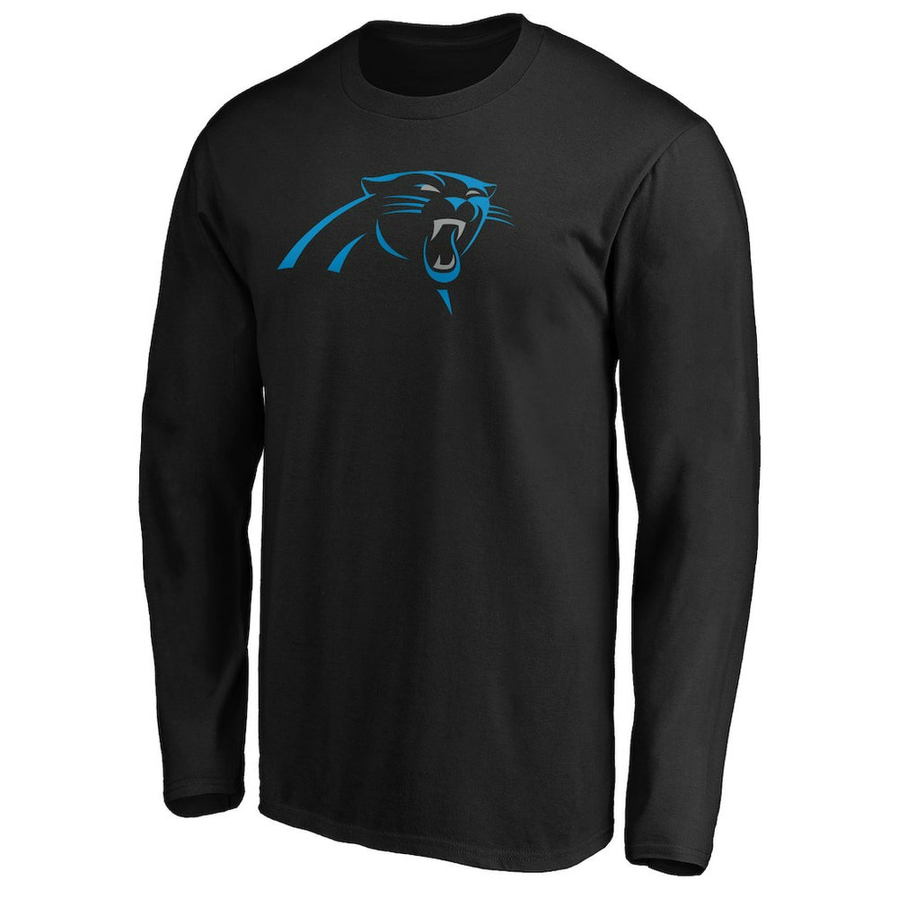 Carolina Panthers Primary Logo Long Sleeve T-Shirt Black