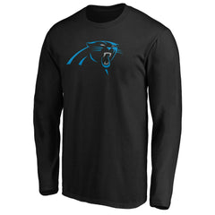Carolina Panthers Primary Logo Long Sleeve T-Shirt Black