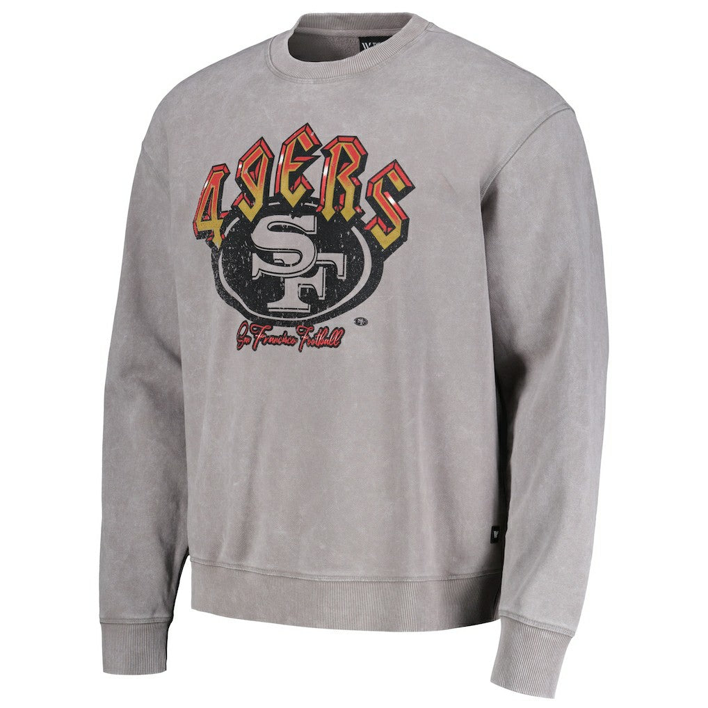 San Francisco 49ers The Wild Collective Unisex Distressed Pullover Sweatshirt Gray