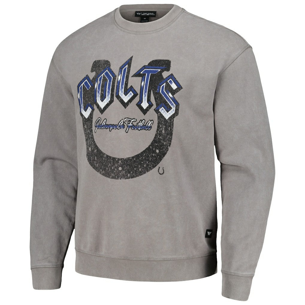 Indianapolis Colts The Wild Collective Unisex Distressed Pullover Sweatshirt Gray