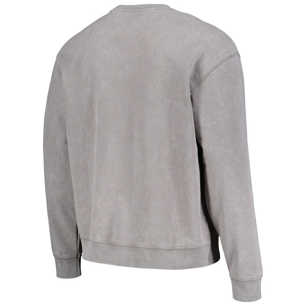 Kansas City Chiefs The Wild Collective Unisex Distressed Pullover Sweatshirt Gray