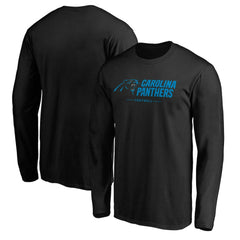 Carolina Panthers Team Lockup Long Sleeve T-Shirt Black