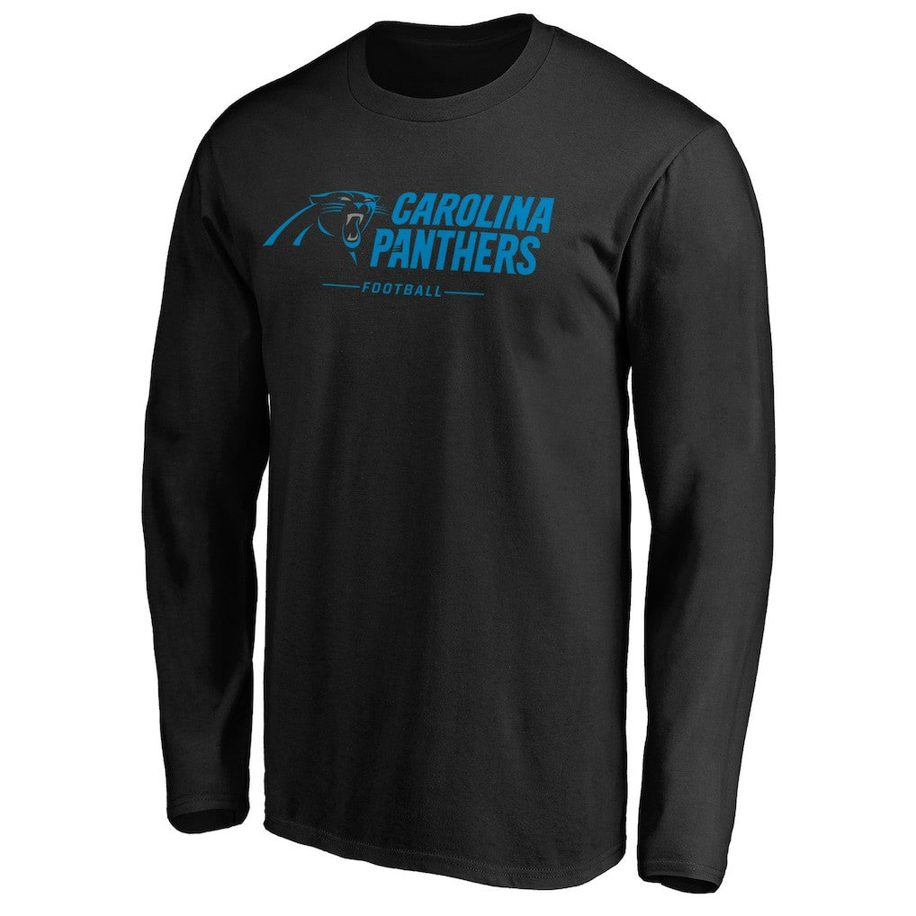 Carolina Panthers Team Lockup Long Sleeve T-Shirt Black