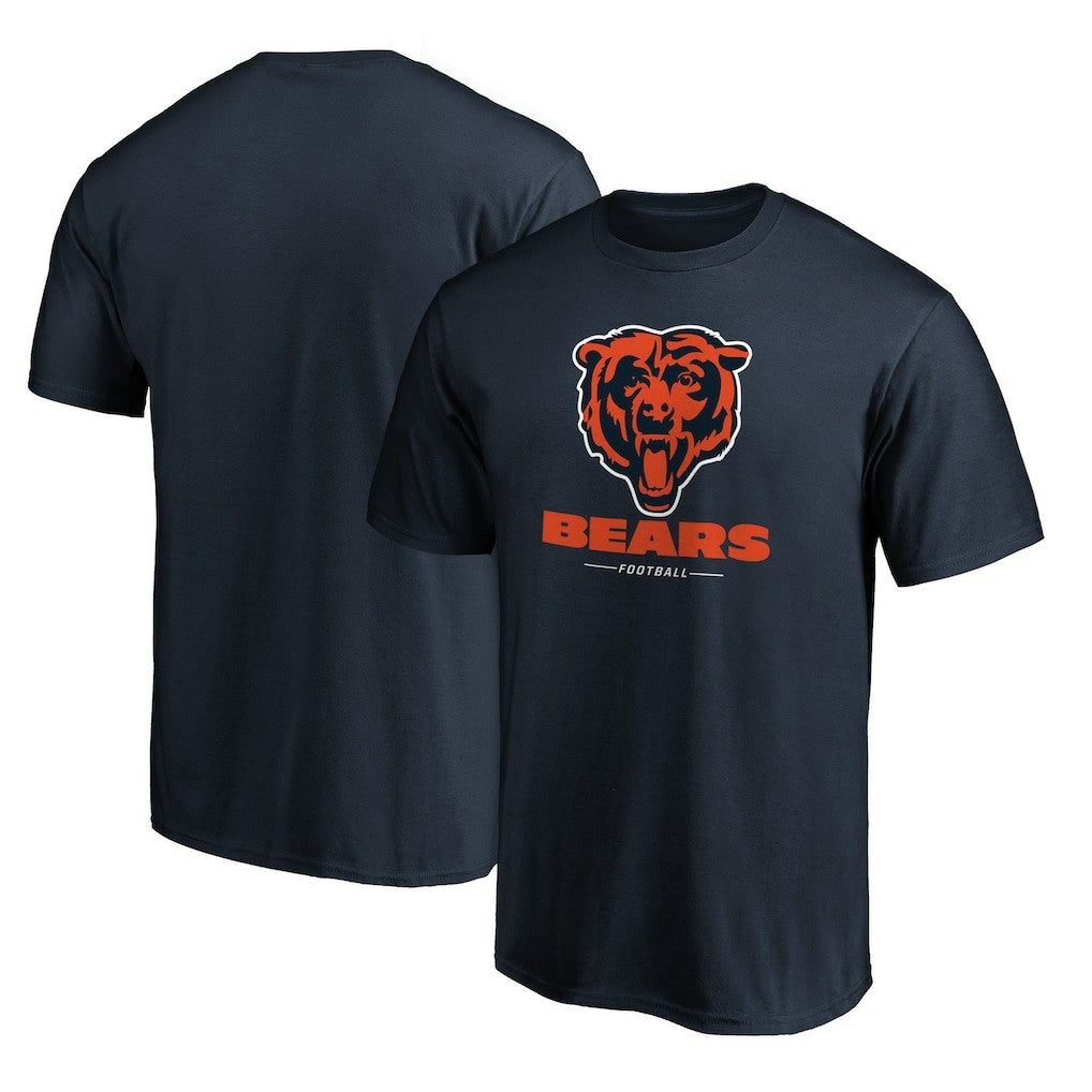 Chicago Bears Team Lockup T-Shirt Navy