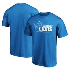 Detroit Lions Team Lockup T-Shirt Blue
