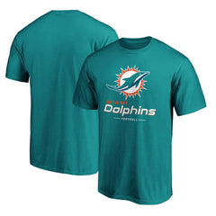 Miami Dolphins Team Lockup T-Shirt Aqua