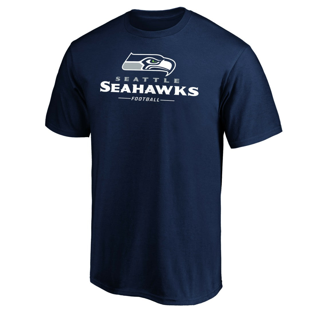 Seattle Seahawks Team Lockup T-Shirt College Navy