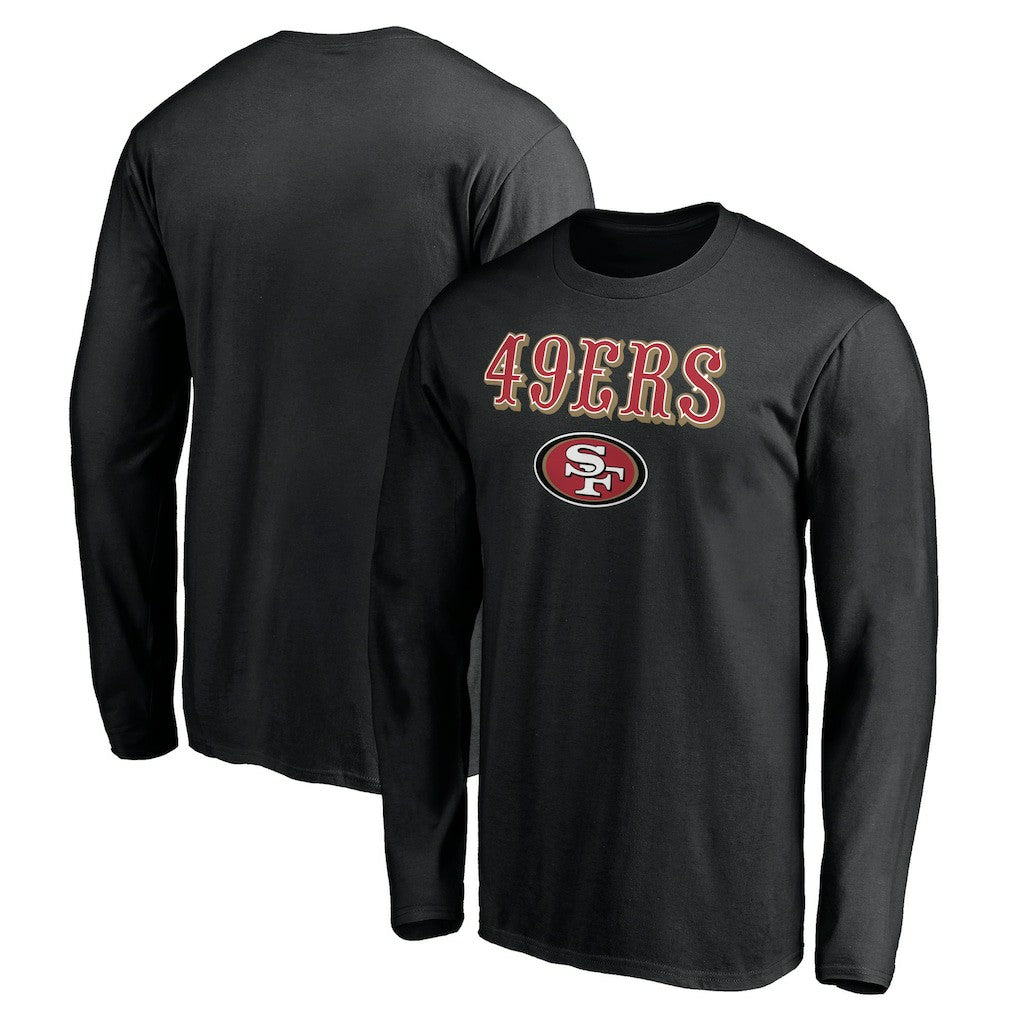 San Francisco 49ers Team Lockup Long Sleeve T-Shirt Black