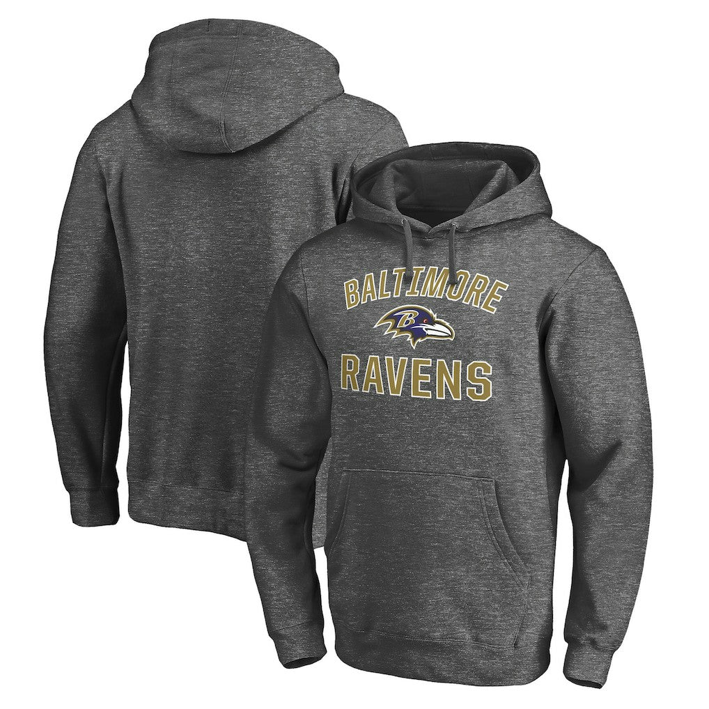 Baltimore Ravens Victory Arch Pullover Hoodie Charcoal