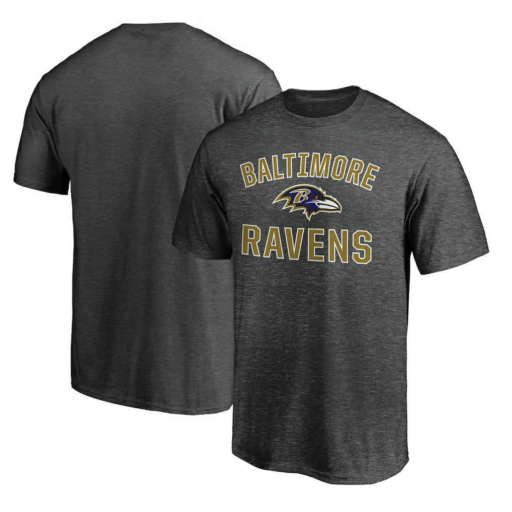 Baltimore Ravens Victory Arch T-Shirt Heather Charcoal